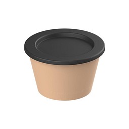 Dipbecher ToGoPlus, 100 ml, beständiges braun/schwarz
