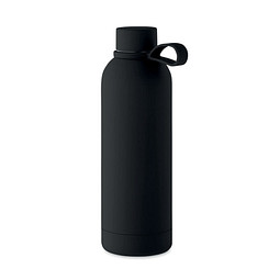 Doppelwandige Flasche 500 ml EMERALD, Schwarz