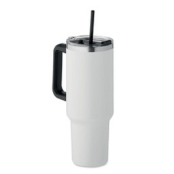 Doppelwandiger Trinkbecher SUMA, Weiß