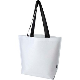 Duo GRS recycelte doppellaminierte Tragetasche Oversize 30L, weiss