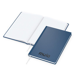 Geiger-Notes Easy-Book Basic Bestseller A5, inkl. Prägung in schwarz-glänzend, dunkelblau
