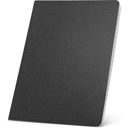 ECOWN. Notizbuch A5 mit linierten Blättern, Schwarz