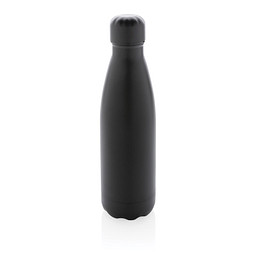 Einfarbige Vakuumisolierte Stainless Steel Flasche, schwarz