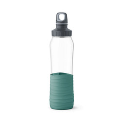 EMSA Glas Trinkflasche Drink2Go, 700 ml, grün.