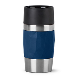 EMSA Isolierbecher Travel Mug Compact, 300 ml, dunkelblau