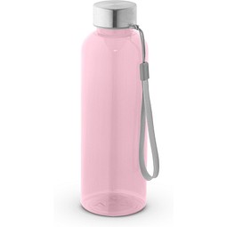 ENDERS M. Trinkflasche (600ml) aus recyceltem PET (100% rPET) mit glänzender transluzenter Oberfläche, Hellrosa
