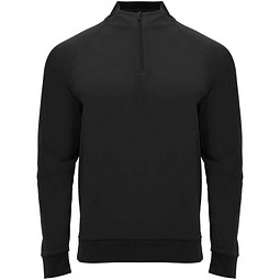 Epiro Half-Zip Sweatshirt für Kinder, schwarz, 12