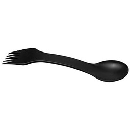 Epsy 3-in-1 Löffel, Gabel und Messer, schwarz