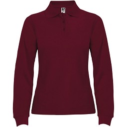 Estrella Langarm Poloshirt für Damen, Garnet, L