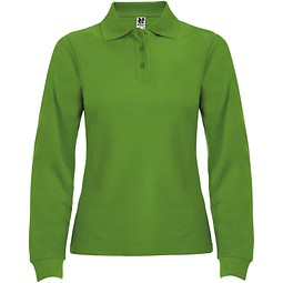 Estrella Langarm Poloshirt für Damen, Grass Green, M