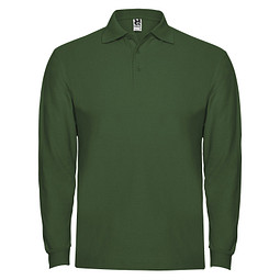Estrella Langarm Poloshirt für Herren, dunkelgrün, XL