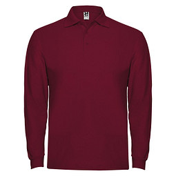 Estrella Langarm Poloshirt für Herren, Garnet, M