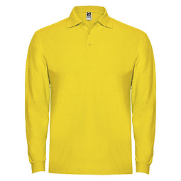 Estrella Langarm Poloshirt für Herren, gelb, XL