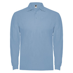 Estrella Langarm Poloshirt für Herren, himmelblau, XL