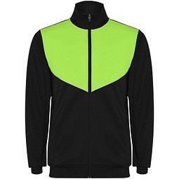 Evans Trainingsanzug für Kinder, schwarz/limone, 8