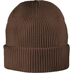 Exclusive Fine Rib Beanie, Dunkelbraun