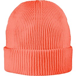Exclusive Recycled Fine Rib Beanie, Koralle