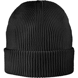 Exclusive Fine Rib Beanie, Schwarz