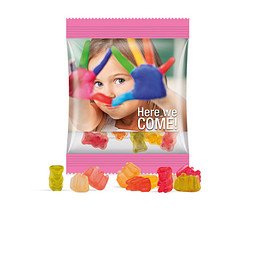Express Basic Gummibärchen, 7 g, inkl. Druck, Folie transparent
