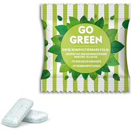 Extra Professional Strong Mint Gums, 3 g, transparente kompostierbare Folie, inkl. Druck
