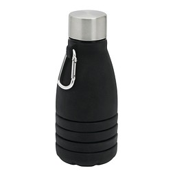 Faltbare Trinkflasche BIG GETS SMALL,schwarz