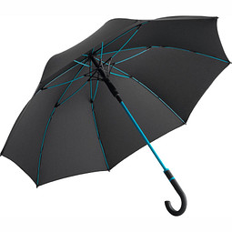 FARE® Automatik-Stockschirm Windproof, schwarz-petrol