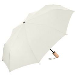FARE Automatik-Taschenschirm ÖkoBrella, naturweiß wS