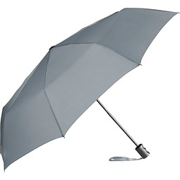 FARE® ÖkoBrella Mini-Taschenschirm, Kunststoffgriff, grau