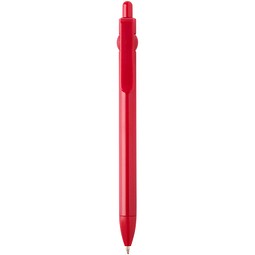 Fidget Kugelschreiber aus recyceltem Kunststoff (schwarze Mine), rot