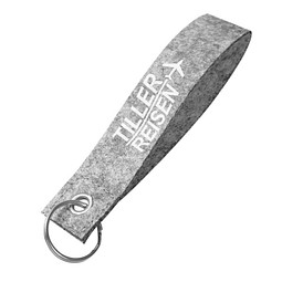 Filz-Schlüsselanhänger Strap, grau