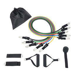 Fitnessbänder-Set FITNESS TIME,blau, gelb, grün, rot, schwarz