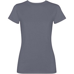 Werbeartikel Fiyi T-Shirt für Damen – dunkelgrau – mit Logo bedruckt 48h Express-Druck Acid-Wash-Finish Gr. XL