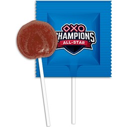 Flachlolly, 10 g, Cola, Folie transparent, inkl. Druck