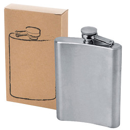 Flachmann, 240 ml, silber