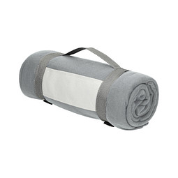 Fleecedecke Basic, 150x120 cm, grau