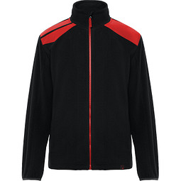 Fleecejacke Terrano in kombinierten Farben, L, schwarz/rot