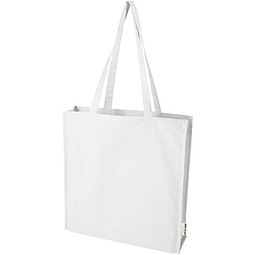 Florida 270 g/m² Tragetasche mit Seitenfalten 14L, weiss