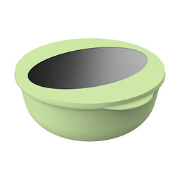 Firmengeschenk Essensbehälter ToGo Deluxe – grasgrün – mit Werbedruck 2,2l 100% recycelbar BPA-frei Made in Germany nachhaltige Box
