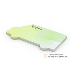Geiger-Notes Haftnotiz Form aus 100 x 72, 50 Blatt, inkl. Druck, Transporter