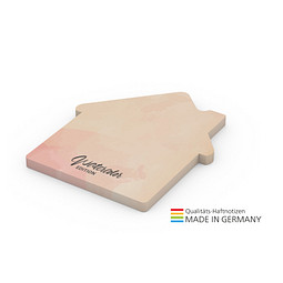 Geiger-Notes Haftnotiz Form aus 100 x 72 mm green+blue, inkl. Druck, Haus