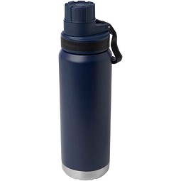 Fortis 700 ml RCS-zertifizierte, kohlensäure geeignete Kupfer-Vakuum Isolierflasche aus recyceltem Edelstahl, navy