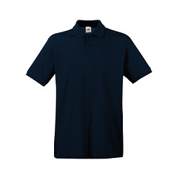 FRUIT OF THE LOOM® Unisex Poloshirt Pique, Deep Navy, L