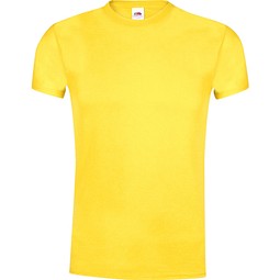 FRUIT OF THE LOOM® Unisex T-Shirt Original T, L, GELB