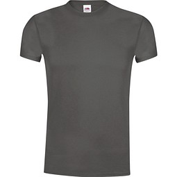FRUIT OF THE LOOM® Unisex T-Shirt Original T, S, DUNKELGRAU
