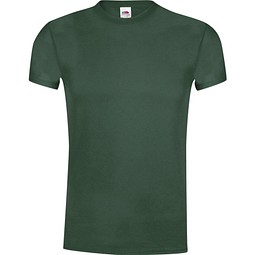 FRUIT OF THE LOOM® Unisex T-Shirt Original T, S, DUNKELGRÜN