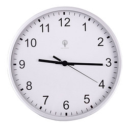 Funk-Wanduhr URANUS,silber, weiß