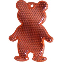 Fußgängerreflektor Bär, rot