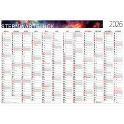 Geiger-Notes Bild-Wandkalender Cosmos A1 gefalzt auf A4, inkl. Druck, bunt