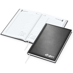 Geiger-Notes Buchkalender Basic Bestseller, schwarz, inkl. Silberprägung