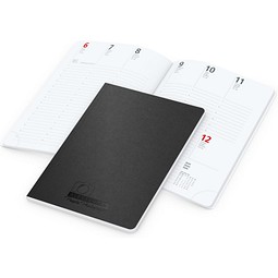 Geiger-Notes Buchkalender Prestige-Flexx Bestseller, schwarz inkl. Prägung schwarz-glänzend